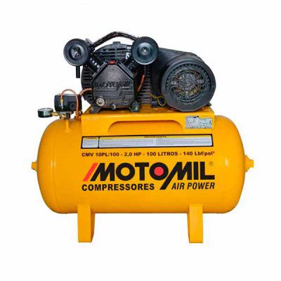 Compressor de Ar Monofásico 2HP 60HZ até 10 Pés 100L MOTOMIL