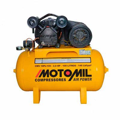 Compressor de Ar Monofásico 2HP 60HZ até 10 Pés 100L - MOTOMIL
