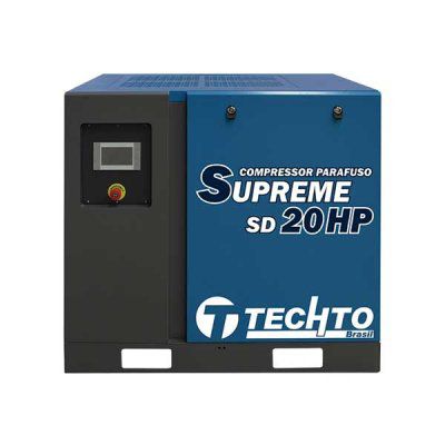 Compressor de Parafuso 20hp 10bar - Techto Supreme SD 20HP
