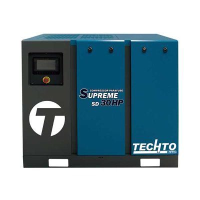 Compressor de Parafuso 30hp 10bar - Techto Supreme SD 30HP
